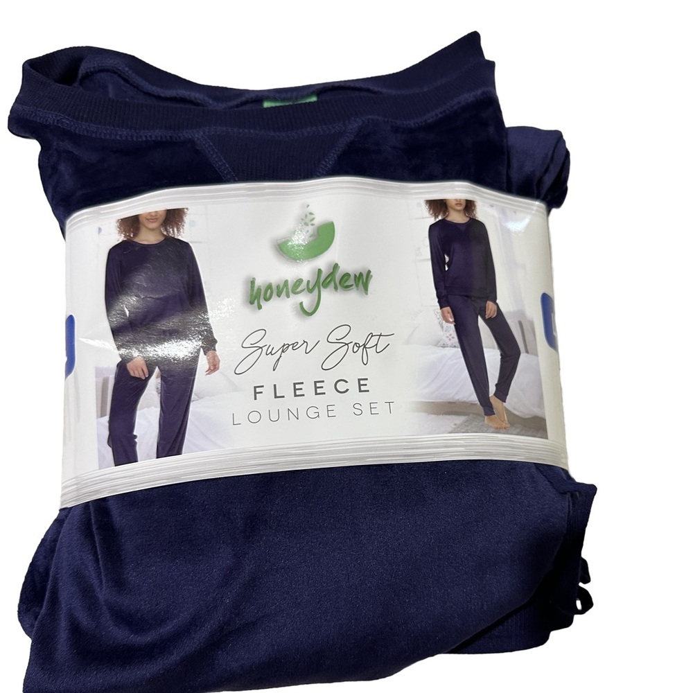 Honeydew USA Navy Blue Super Soft Fleece Lounge Set